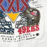 Vintage 1995 Super Bowl XXIX Chargers vs 49ers T-Shirt