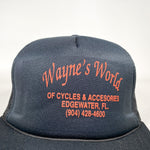 Vintage 80's Wayne's World Motorcycle Edgewater FL Trucker Hat