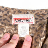 Vintage 80's Catch Me Leopard Print Women's Vest