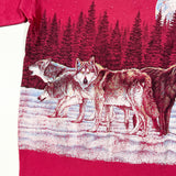 Vintage 1991 Habitat Jackson Hole Wolf Wrap T-Shirt