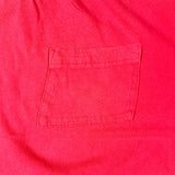 Vintage 80’s Ashleigh Morgan Red Crop Top Pocket T-Shirt