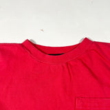 Vintage 80’s Ashleigh Morgan Red Crop Top Pocket T-Shirt