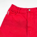 Vintage 90’s Bongo Red High-Waisted USA MAde Denim Shorts