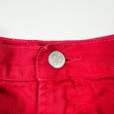 Vintage 90’s Bongo Red High-Waisted USA MAde Denim Shorts