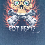 Vintage 2001 Got Head? Panhead Motorcycle Biker T-Shirt