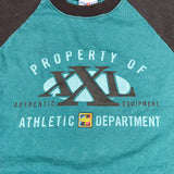 Vintage 90s Jerzees Athletic Department Raglan Graphic T-Shirt