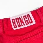 Vintage 90’s Bongo Red High-Waisted USA MAde Denim Shorts