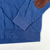 Vintage 90s Polo Ralph Lauren Shawl Collar Elbow Patch Sweatshirt