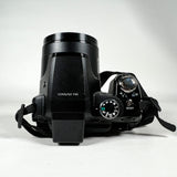 Modern 2009 Nikon Coolpix P90 12.1MP Digital Camera