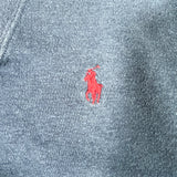 Vintage 90s Polo Ralph Lauren Shawl Collar Elbow Patch Sweatshirt