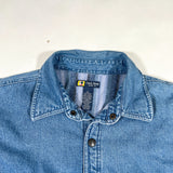 Vintage Y2K Duck Head Fleece Lined Denim Shirt Jacket