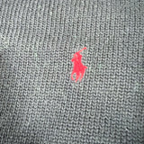 Vintage 90s Polo Ralph Lauren Black Cotton V-Neck Sweater