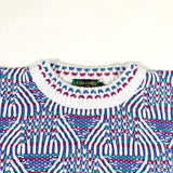 Vintage 90s Colours by Alexander Julian Geometric Cotton Sweater