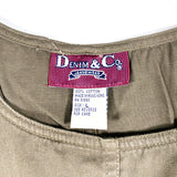 Vintage 90's Denim & Co. Women’s Overalls-Style Jumper Dress