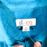Vintage Y2K Denim & Co. Sleeveless Corduroy Button Up Vest