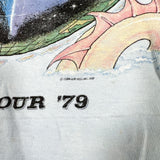 Vintage 1979 Kansas World Tour Monolith Blue Band T-Shirt