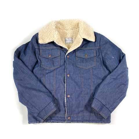 Vintage 80's Raritan Sportswear Sherpa Lined Denim Jacket