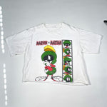 Vintage 90's Marvin the Martian Thrashed Cropped T-Shirt