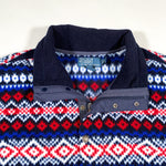 Vintage 90's Polo Winter Pattern Quarter Snap Fleece Sweatshirt