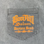 Vintage 1997 Boot Hill Salloon Biketoberfest Pocket T-Shirt