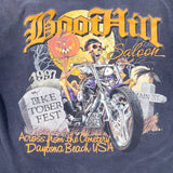 Vintage 1997 Boot Hill Salloon Biketoberfest Pocket T-Shirt