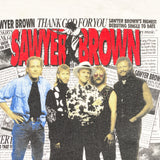 Vintage 1994 Sawyer Brown on Tour Newspaper Band T-Shirt