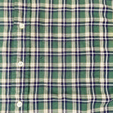 Vintage 90's GAP Green Plaid Button-Up Shirt