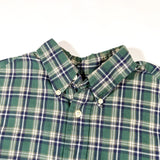 Vintage 90's GAP Green Plaid Button-Up Shirt