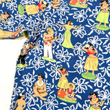 Vintage 90's Reyn Spooner Hawaiian Hula Girl Print Aloha Shirt