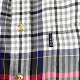 Vintage 90's Izod Plaid Flannel Button-Up Shirt