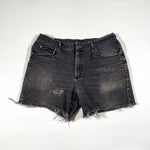 Vintage 80's LEE Black Denim Cutoff Jean Shorts