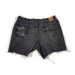 Vintage 80's LEE Black Denim Cutoff Jean Shorts