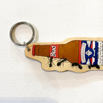 Vintage 90's Bud Budweiser Ants Rubber Keychain