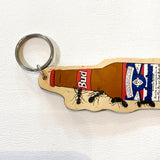 Vintage 90's Bud Budweiser Ants Rubber Keychain