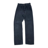 Vintage 90s Italian Designer Black Denim Straight Leg Jeans