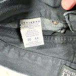 Vintage 90s Italian Designer Black Denim Straight Leg Jeans