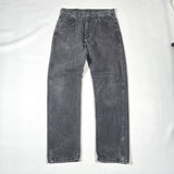 Vintage 90's Wrangler Authentic Black Straight Leg Denim Jeans