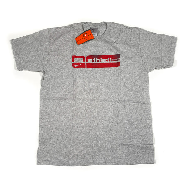 nike athleticsロゴ usaラグラン 銀タグ 短丈 y2k Nike Athletics Vintage Y2K Tee Athletic Silver Tag Spellout