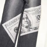 Vintage Y2K Stub Jeans $100 Bill Print Denim Jeans