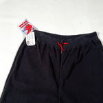 Vintage 1997 Compass Black Fleece Drawstring Sweatpants