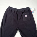 Vintage 1997 Compass Black Fleece Drawstring Sweatpants