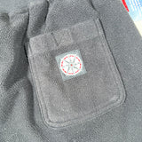 Vintage 1997 Compass Black Fleece Drawstring Sweatpants