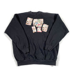 Vintage 80's Cat Collage Crewneck Sweatshirt