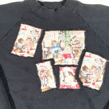 Vintage 80's Cat Collage Crewneck Sweatshirt