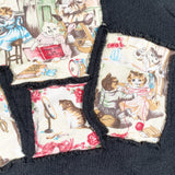 Vintage 80's Cat Collage Crewneck Sweatshirt