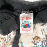 Vintage 80's Cat Collage Crewneck Sweatshirt