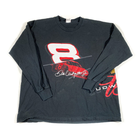 Vintage 90's Dale Earnhardt Jr. NASCAR Budweiser Longsleeve T-Shirt