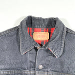 Vintage 80's Levi's Plaid Flannel Lined Trucker Jacket