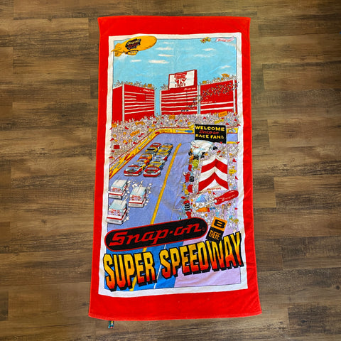 Vintage 1995 Snap-On Tools Super Speedway Beach Towel