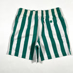 Vintage 90's Express Boys Youth Green Striped Cotton Shorts